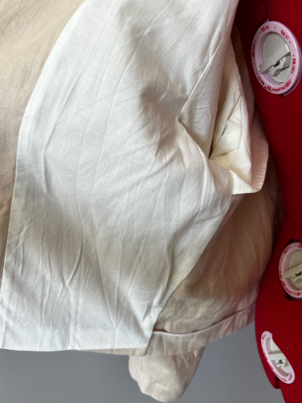 Zara Cream Linen-Blend Blazer Jacket - Picture 8 of 12